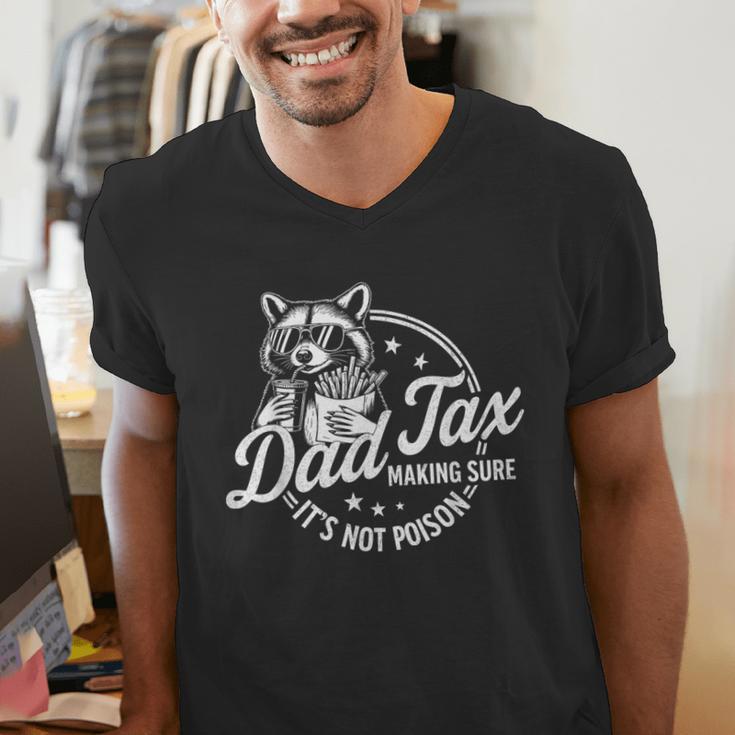 Racoon Dad Tax Making Sure It's Not Poison Men Men's V-Neck T-Shirt