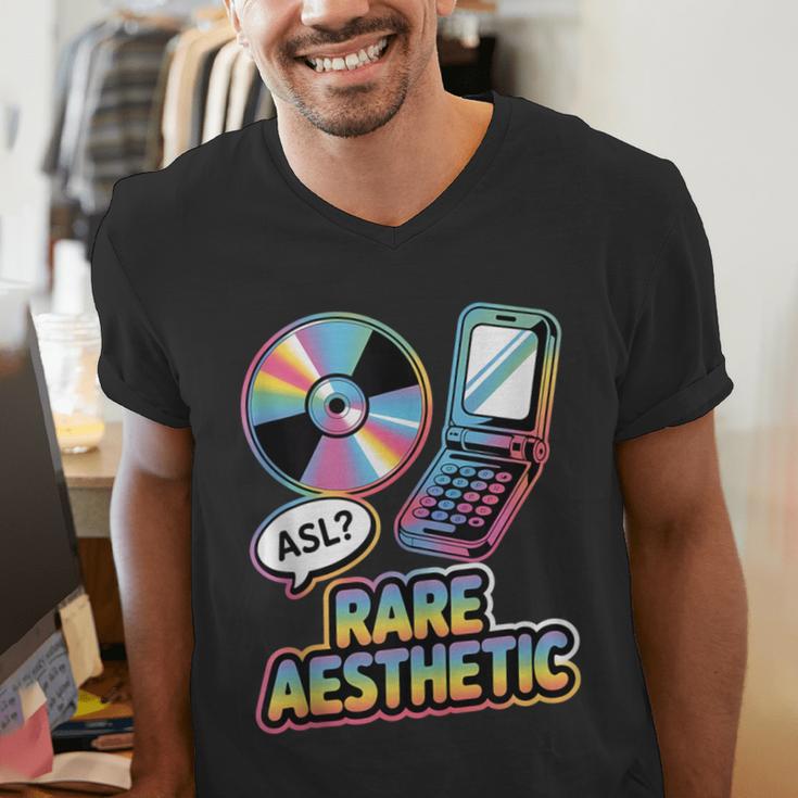 Rare Aesthetic Retro Nostalgia Y2K Vibes Men's V-Neck T-Shirt