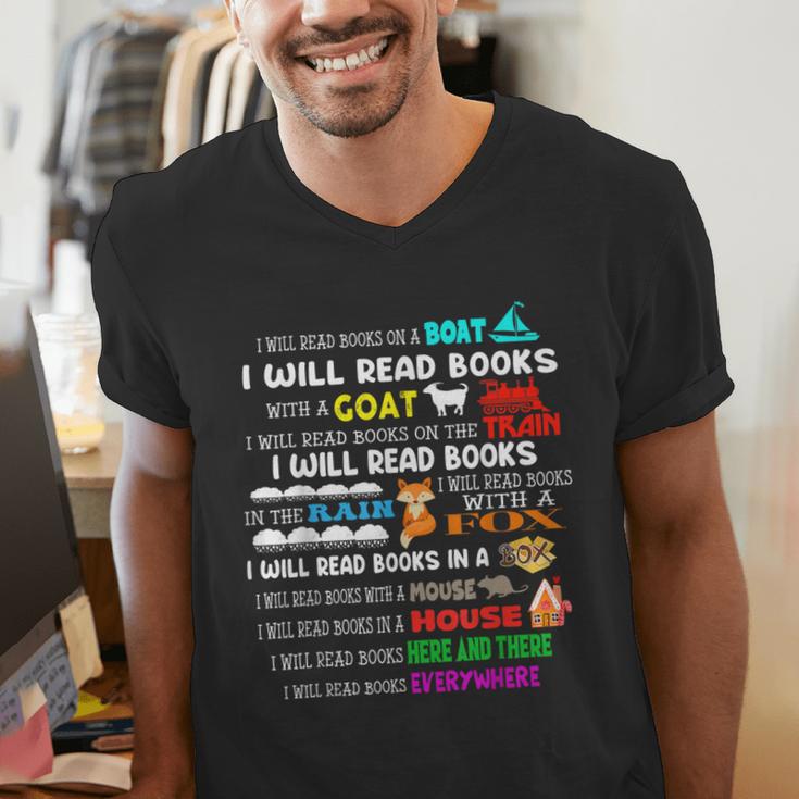 Read My Shirt Day For Kids Boy Girls i Will Read Book Men's V-Neck T-Shirt Read My Shirt Day For Kids Boy Girls i Will Read Book Men's V-Neck T-Shirt