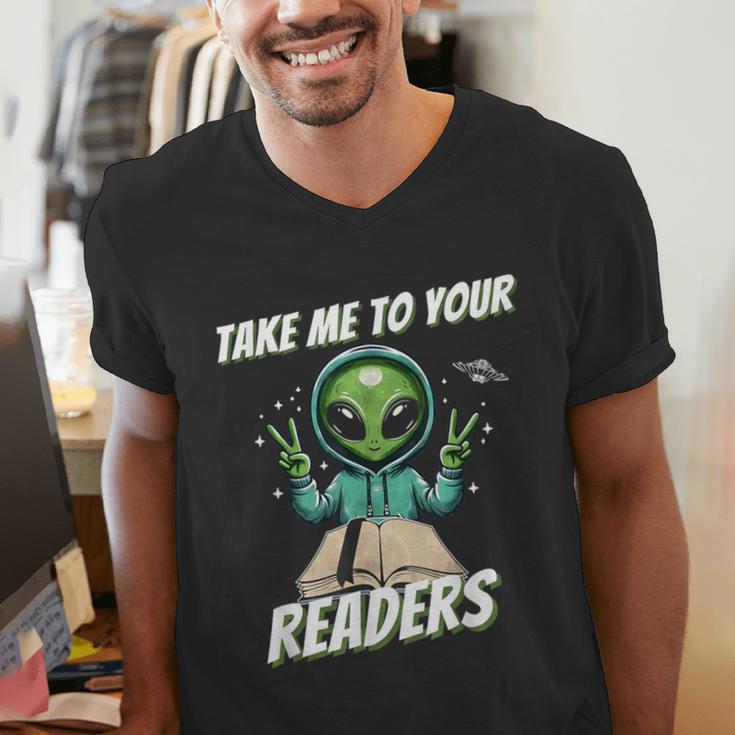 Take Me To Your Readers Across America Read More Books Men's V-Neck T-Shirt