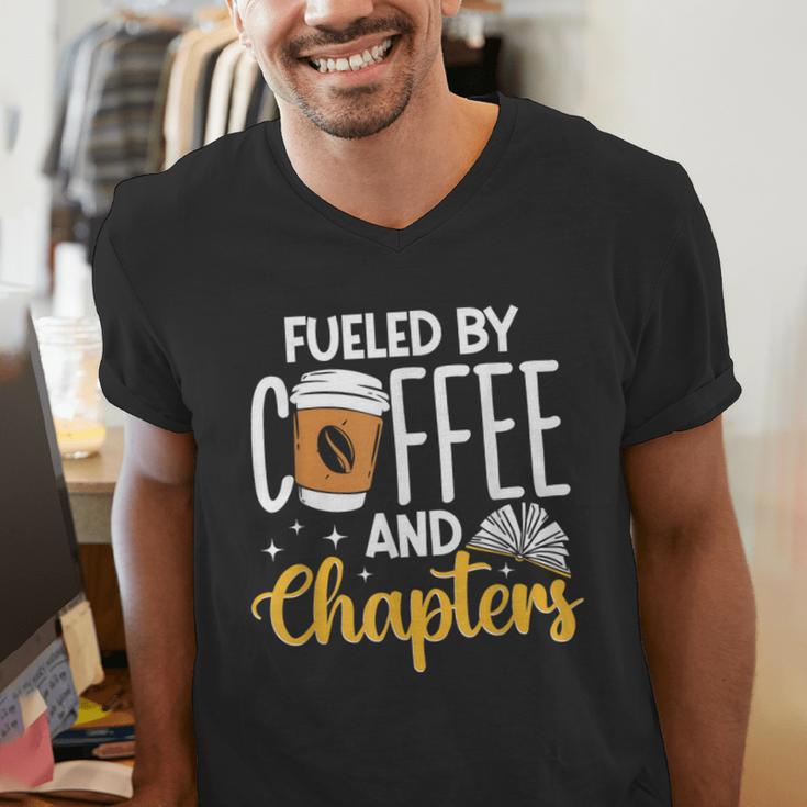 Reading Books Bookcase Book Club Bibliophile Men's V-Neck T-Shirt