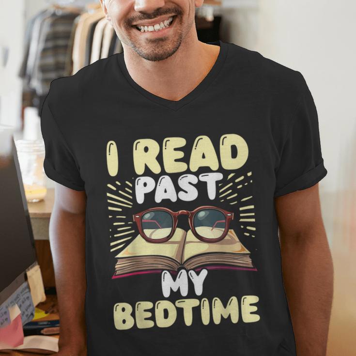 Reading Books For Kids Book Lover Bookworm Librarian Men's V-Neck T-Shirt
