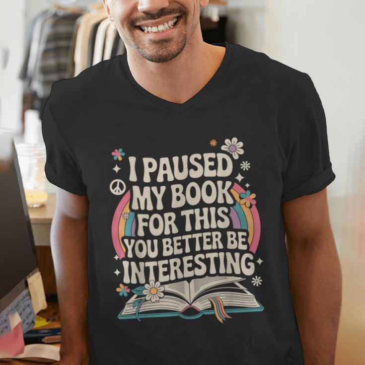 Reading Quote For Bookworm And Librarian Men's V-Neck T-Shirt