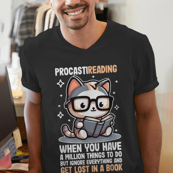 Reading Shirts For Women Bookworm Shirt Book Lover Men's V-Neck T-Shirt