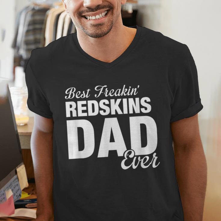 Redskins Goshen Best Freakin' Dad Ever HS Men's V-Neck T-Shirt