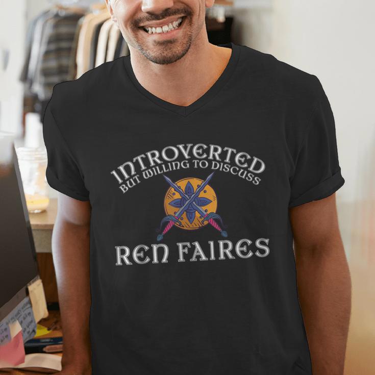 Renaissance Festival Introvert Medieval Ren Faire Men's V-Neck T-Shirt Renaissance Festival Introvert Medieval Ren Faire Men's V-Neck T-Shirt