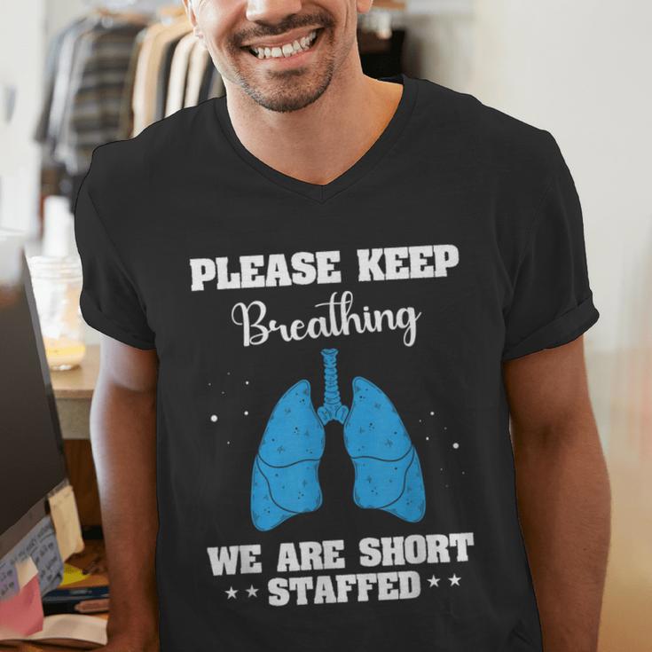 Respiratory Therapist Appreciation RT School Graduation Men's V-Neck T-Shirt