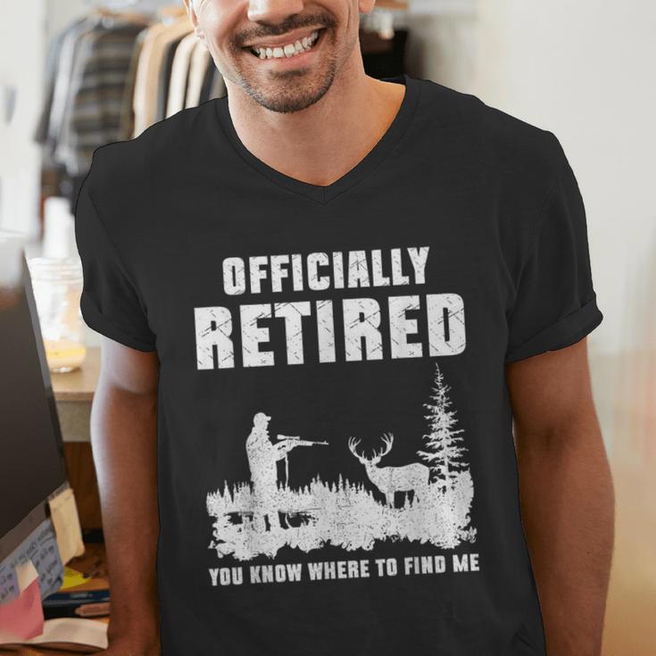 Retirement 2025 Retire Deer Hunting Retired For Dad Men's V-Neck T-Shirt Retirement 2025 Retire Deer Hunting Retired For Dad Men's V-Neck T-Shirt