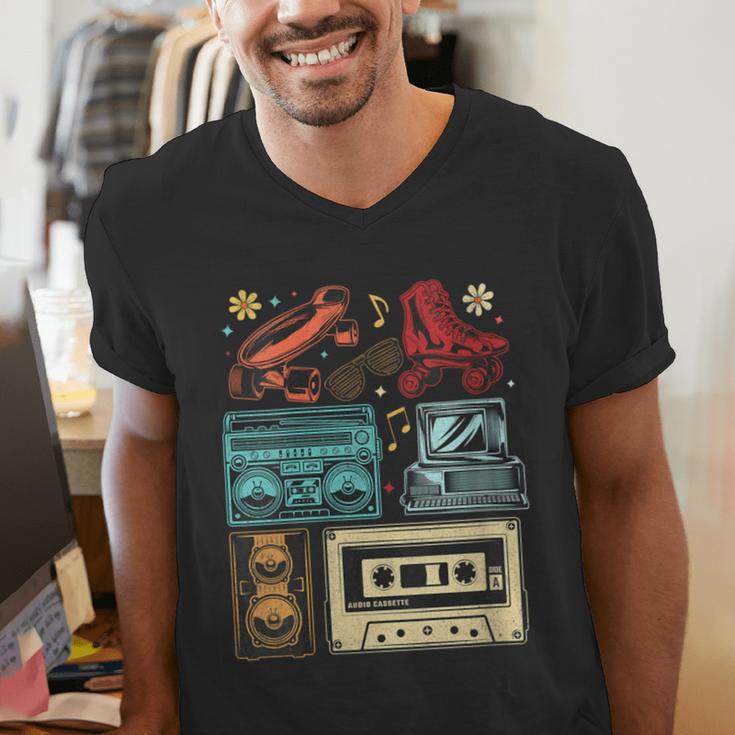 Retro Cassette 70s 80s 90s Music Vintage Party Nostalgia Men's V-Neck T-Shirt Retro Cassette 70s 80s 90s Music Vintage Party Nostalgia Men's V-Neck T-Shirt