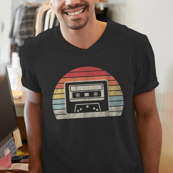 Retro Cassette Tape 80s 90s Nostalgia Men's V-Neck T-Shirt Retro Cassette Tape 80s 90s Nostalgia Men's V-Neck T-Shirt
