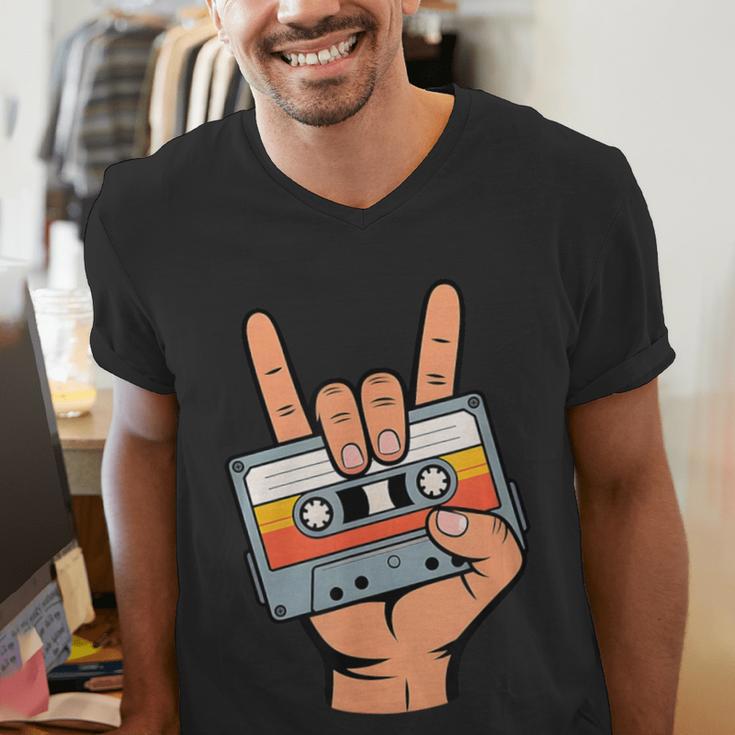 Retro Cassette Tape For 80s & 90s Nostalgia Men's V-Neck T-Shirt