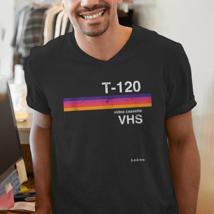 Retro VHS Tape 80s 90s Nostalgia For Movie Fans Men's V-Neck T-Shirt