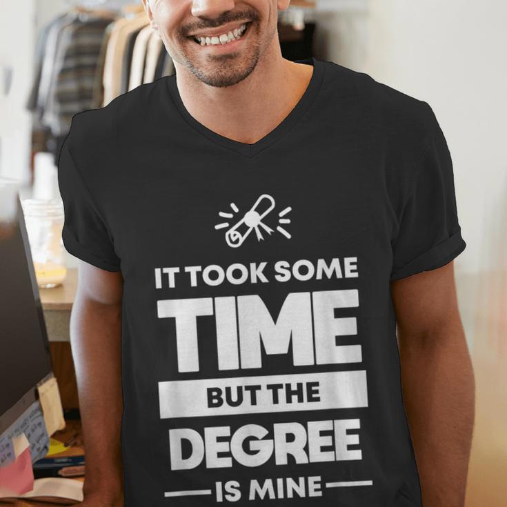 Returning Adult College Graduation T-Shirt Men's V-Neck T-Shirt