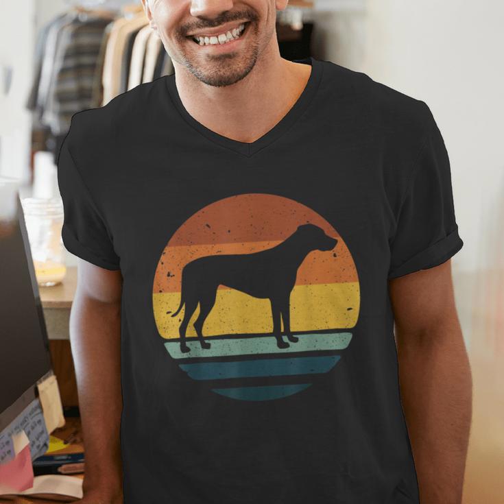 Rhodesian Ridgeback Vintage Retro Dog Mom Dad Men's V-Neck T-Shirt
