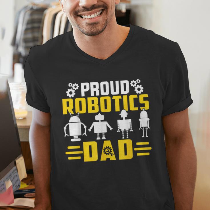 Robotics Father Robotics Dad Men's V-Neck T-Shirt