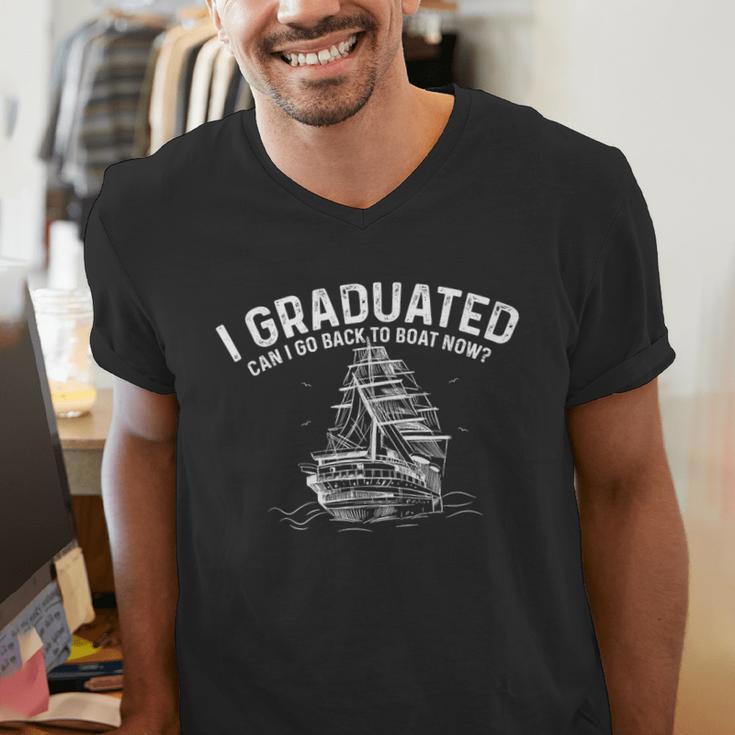 Sailor I Graduated Can I Go Back To Boat Now Graduation Men's V-Neck T-Shirt