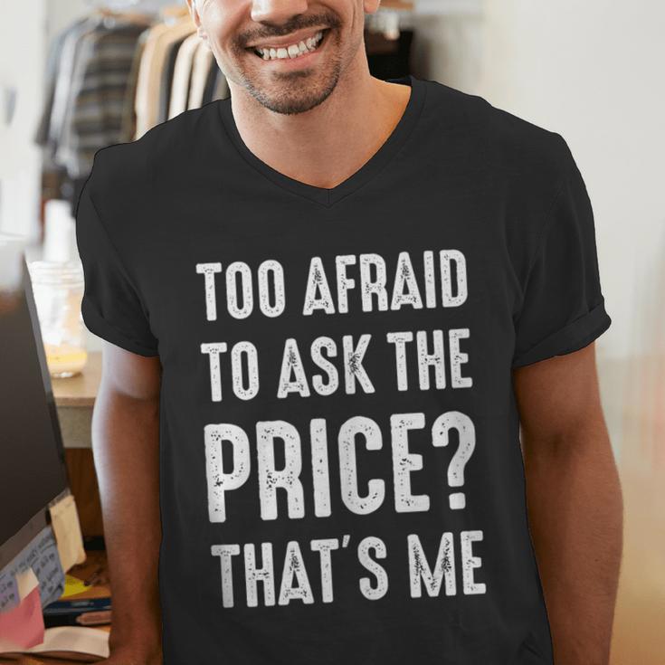 Sarcastic Budget Shopper Introvert Shopping Humor Men's V-Neck T-Shirt