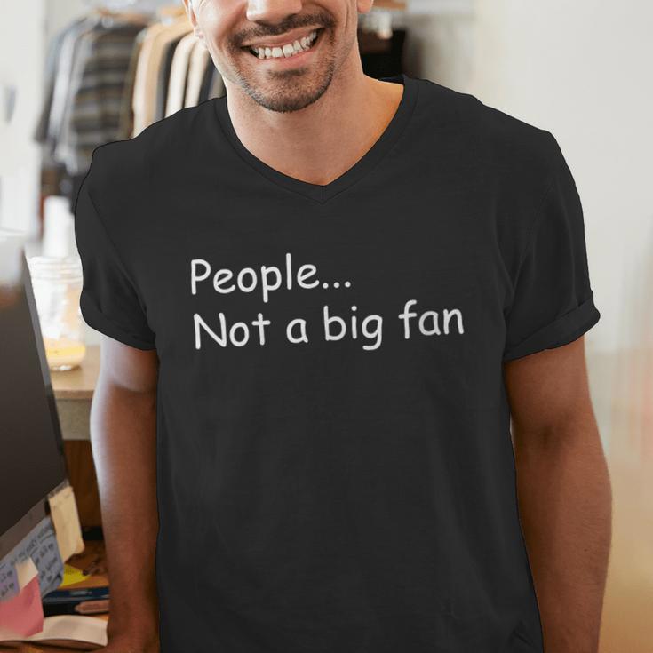 Sarcastic Introvert People Not A Big Fan Men's V-Neck T-Shirt