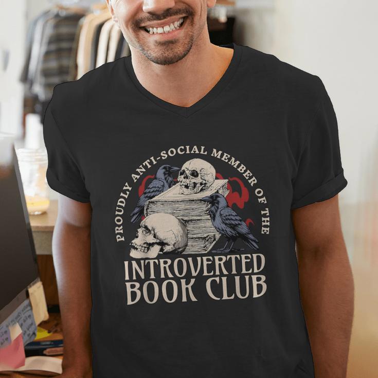 Sarcastic Proud Anti Social Member Of Introverted Book Club Men's V-Neck T-Shirt