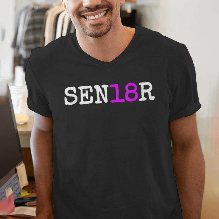 Senior 2018 TShirt Graduation Class Of 2018 Tee Shirt Men's V-Neck T-Shirt