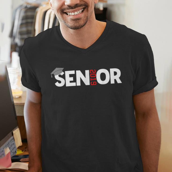 Senior 2019 Graduation Gift For High School T-Shirt Men's V-Neck T-Shirt Senior 2019 Graduation Gift For High School T-Shirt Men's V-Neck T-Shirt