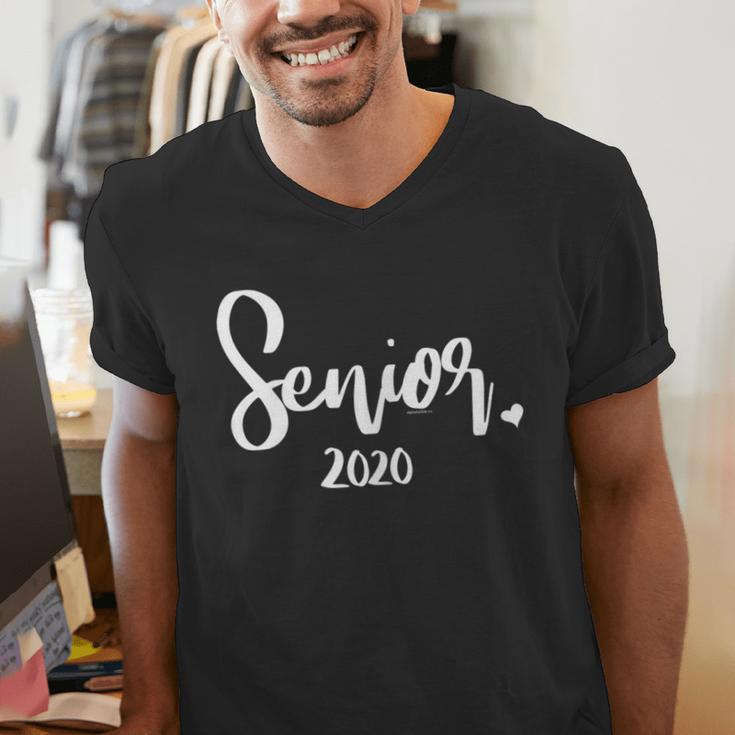 Senior 2020 Class Of 2020 Graduation Women Her Girl Men's V-Neck T-Shirt