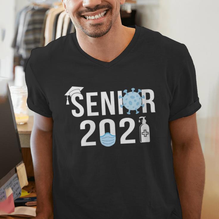 Senior 2021 Grad Shirt 2021 Graduation Men's V-Neck T-Shirt
