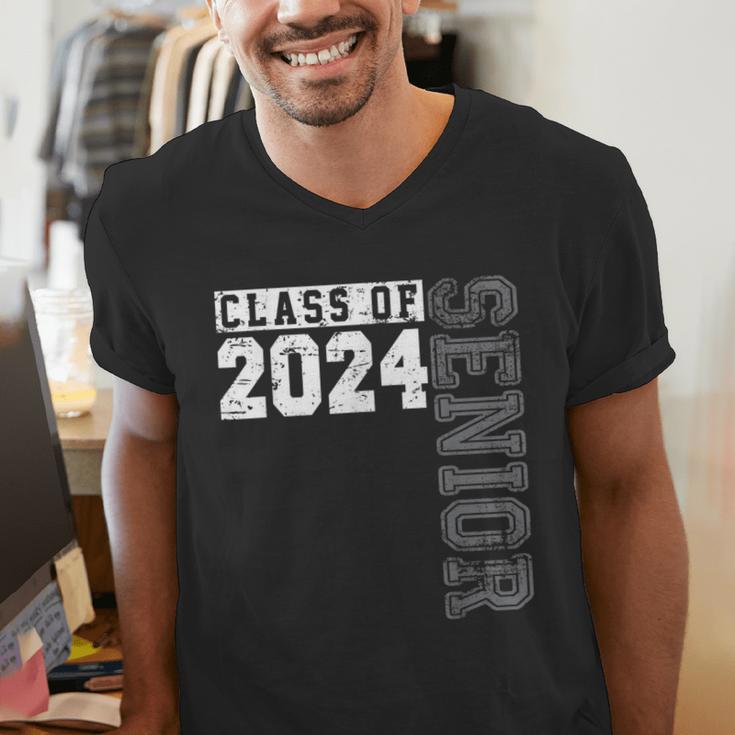 Senior 2024 Class Of 2024 Seniors Graduation 2024 Senior 24 Men's V-Neck T-Shirt