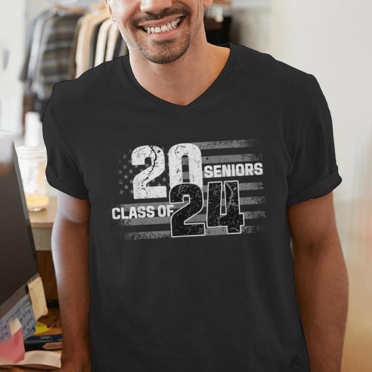 Senior 2024 Graduation Class Of 2024 Senior Women Boy Girl Men's V-Neck T-Shirt
