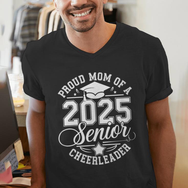 Senior 2025 Cheer Team Mom High School Graduation Outfit Men's V-Neck T-Shirt