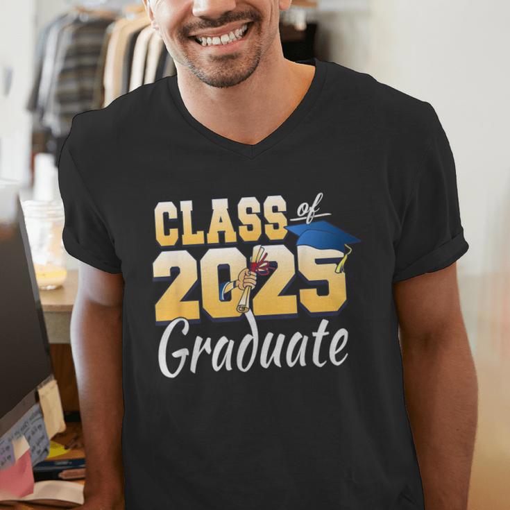 Senior 2025 Class Of 2025 Senior Graduate 2025 Graduation Men's V-Neck T-Shirt