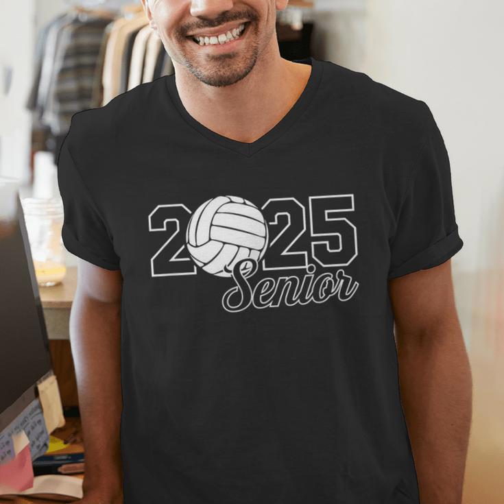 Senior 2025 Volleyball Mom High School Graduation Outfit Pro Men's V-Neck T-Shirt