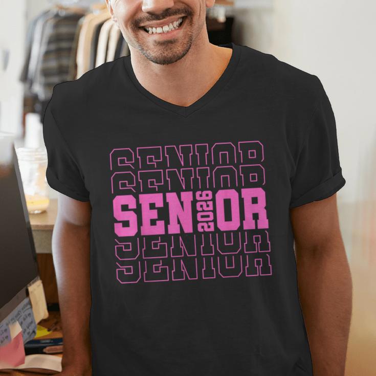 Senior 2026 Class Of 2026 Boys Girls Matching Graduation Men's V-Neck T-Shirt