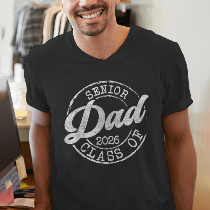 Senior 2026 Graduate Proud Dad Class Of 2026 Dad Senior Men Men's V-Neck T-Shirt