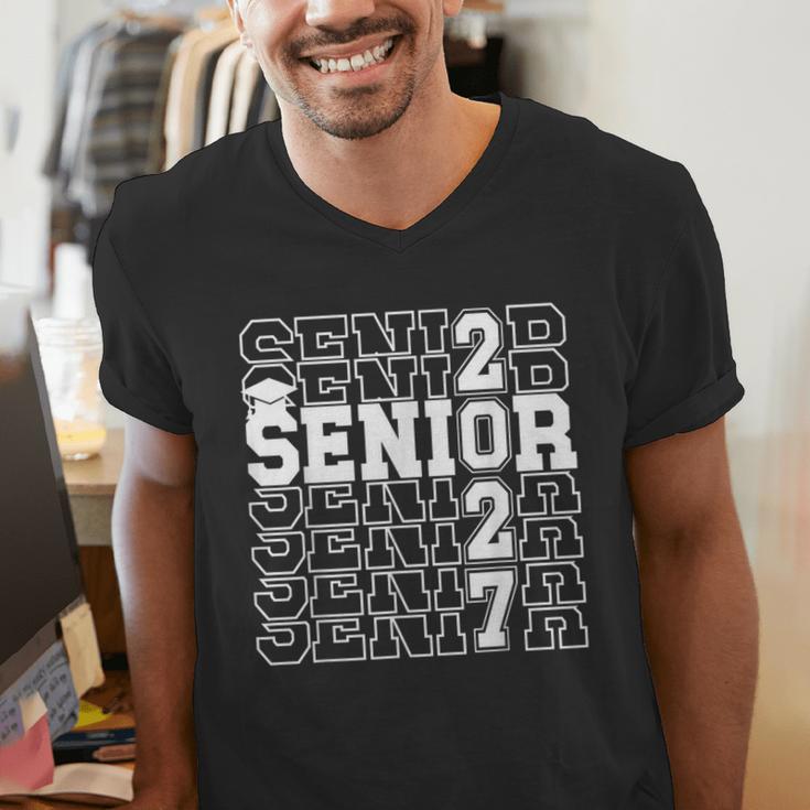 Senior 2027 Class Of 2027 Graduation Senior Grad 2027 Men's V-Neck T-Shirt