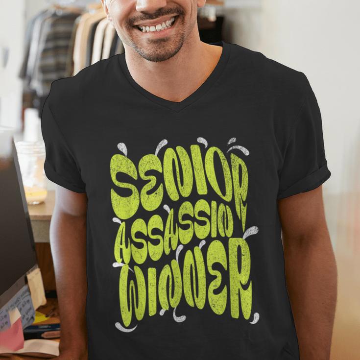 Senior Assassin Winner School Graduation Water Game Men's V-Neck T-Shirt