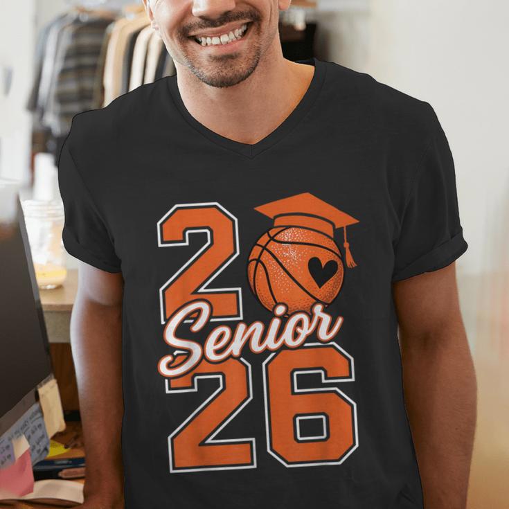 Senior Basketball Class Of 2026 Crew Basketball Graduation Men's V-Neck T-Shirt