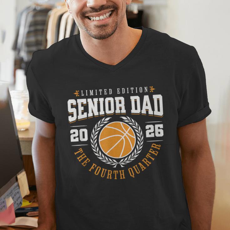 Senior Basketball Dad 2026 The Final Quarter Men's V-Neck T-Shirt