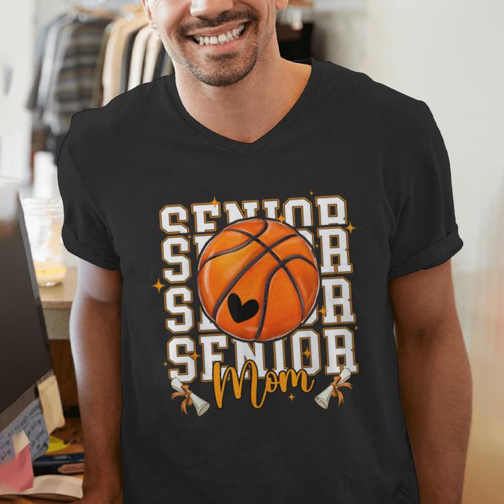 Senior Basketball Mom 2026 Basketball Graduation Men's V-Neck T-Shirt