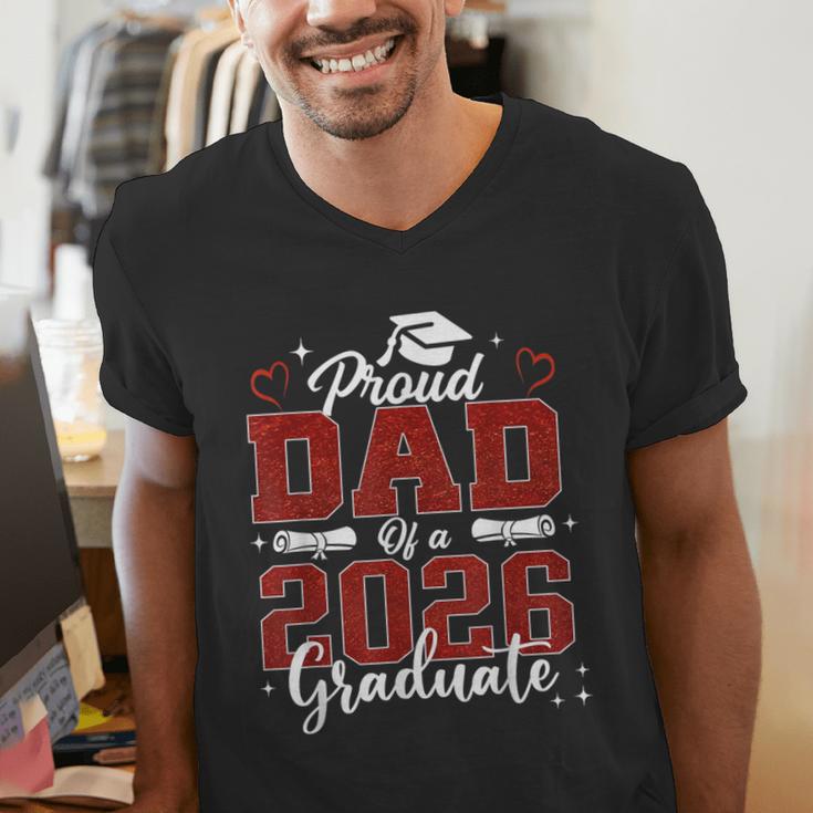 Senior Dad 2026 Graduation Proud Dad Of a 2026 Graduate Men's V-Neck T-Shirt