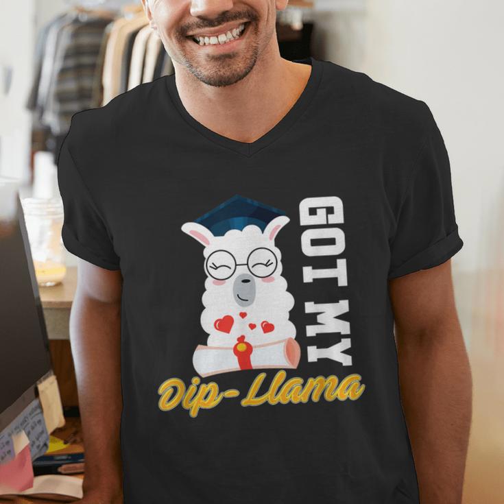 Senior Graduation TShirt 2019 Got My Dip-Llama Diploma Shirt Men's V-Neck T-Shirt