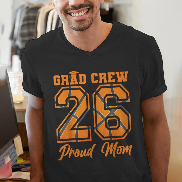 Senior Mom Class Of 2026 Basketball Mom Graduation Men's V-Neck T-Shirt