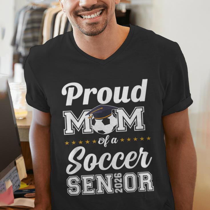 Senior Mom Class Of 2026 Soccer Mom Graduation Men's V-Neck T-Shirt