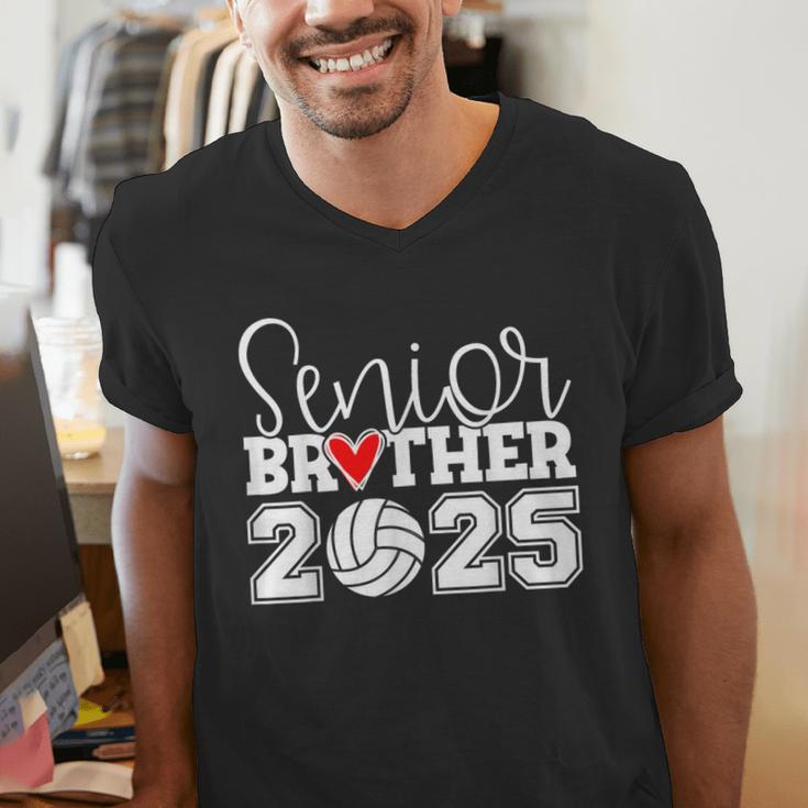 Senior Volleyball Brother 2025 Class Of 2025 Graduation Men's V-Neck T-Shirt