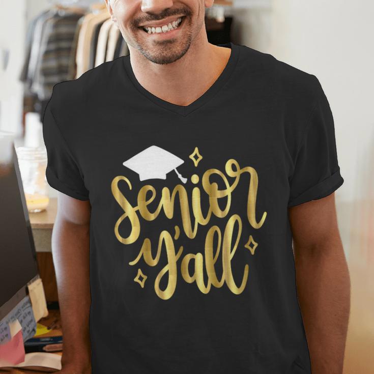 Seniors Y'All 2019 Graduation Tshirt High School College Men's V-Neck T-Shirt