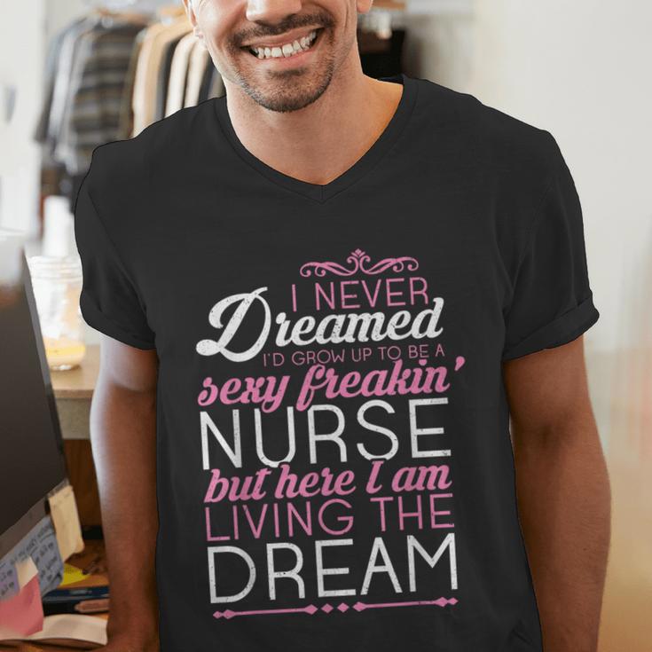 Sexy Freakin' Nurse NursingShirt For RN Graduation Men's V-Neck T-Shirt
