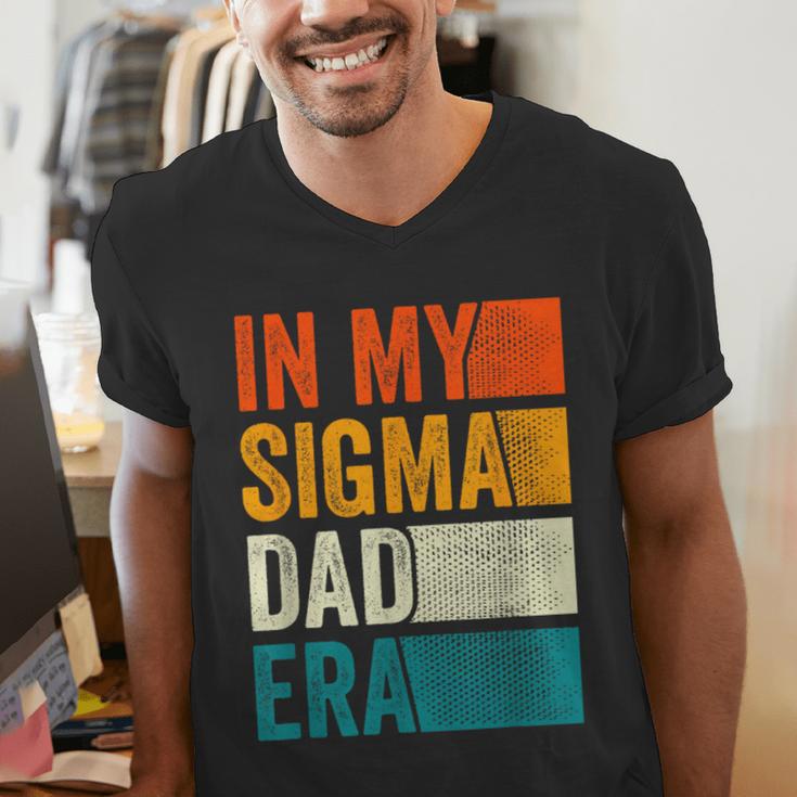 In My Sigma Dad Era Meme Alpha Male Slang Daddy Men's V-Neck T-Shirt