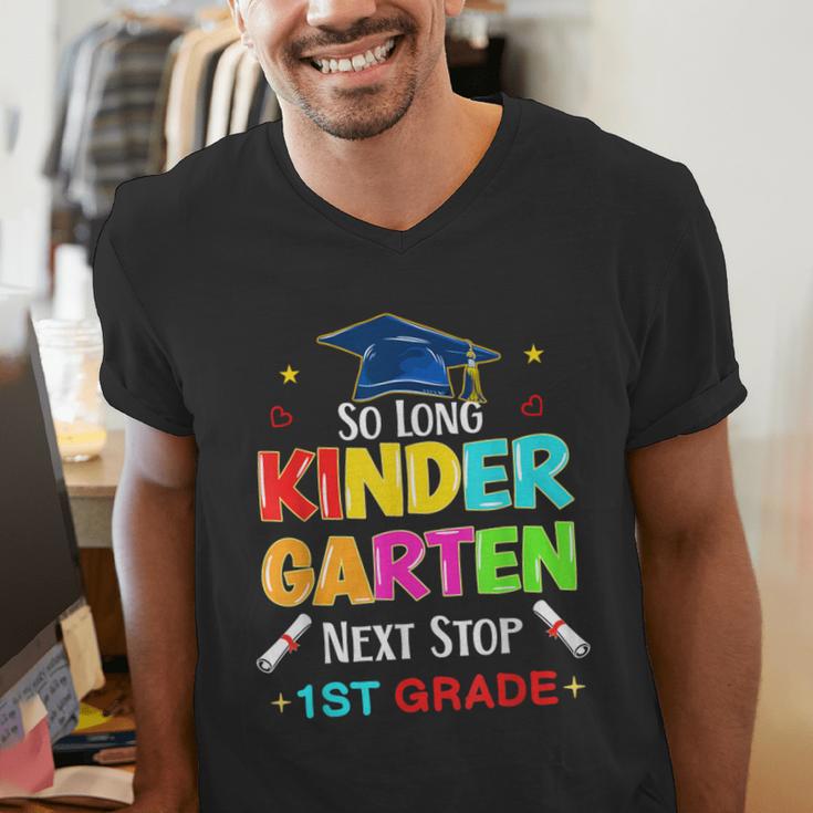 So Long Kindergarten Graduation 2025 Graduate 1st Grade Men's V-Neck T-Shirt