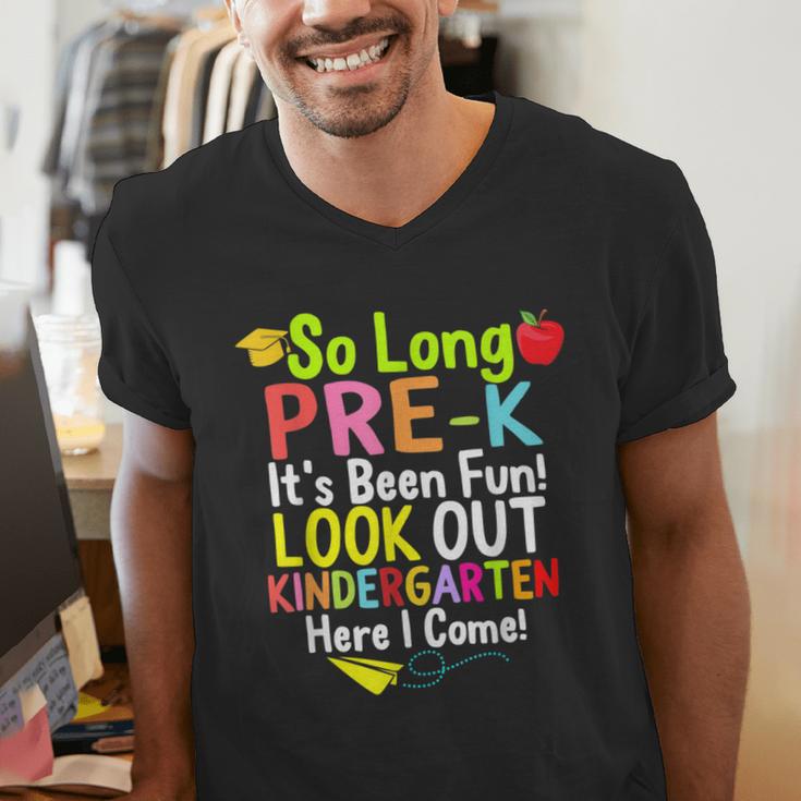 So Long Pre-K Kindergarten Here I Come Graduation Kids Men's V-Neck T-Shirt