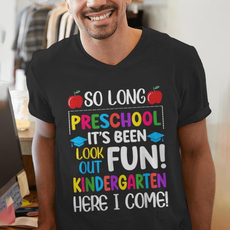 So Long Preschool Kindergarten Here I Come Graduation Men's V-Neck T-Shirt